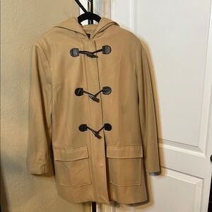 New York & Company Vintage Y2K Tan Utility Jacket with Hood